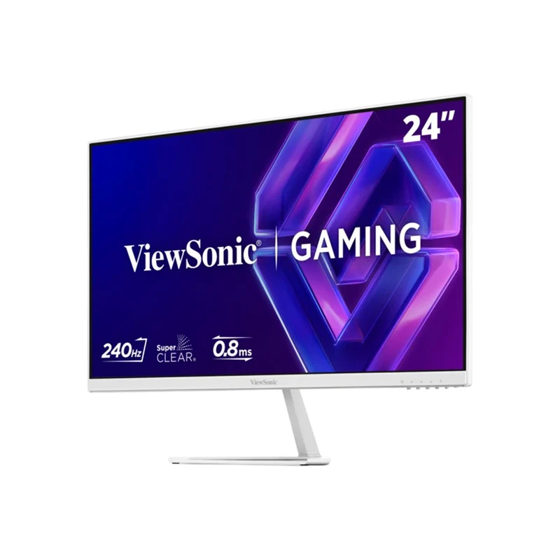 ViewSonic VX24G30-W 24" FHD (1920x1080) 240Hz 0.08ms MPRT IPS Gaming Monitor with Tilt Adjustment (White)