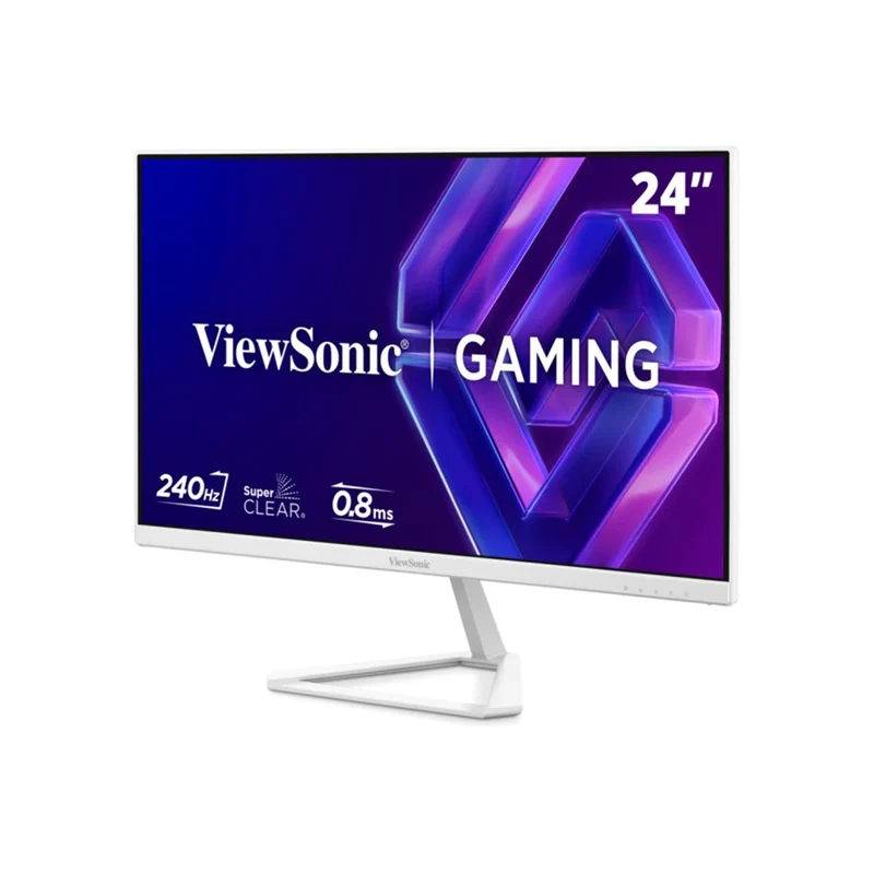 ViewSonic VX24G30-W 24" FHD (1920x1080) 240Hz 0.08ms MPRT IPS Gaming Monitor with Tilt Adjustment (White)