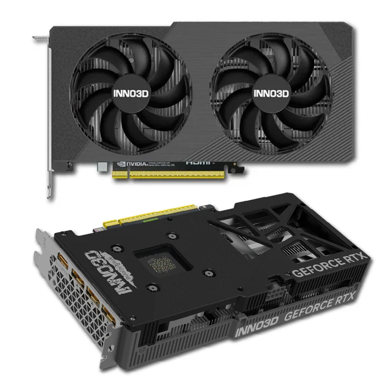INNO3D GeForce RTX 5060 Twin X2 OC 8GB GDDR7 Graphics Card (N50602-08D7X-195071N)