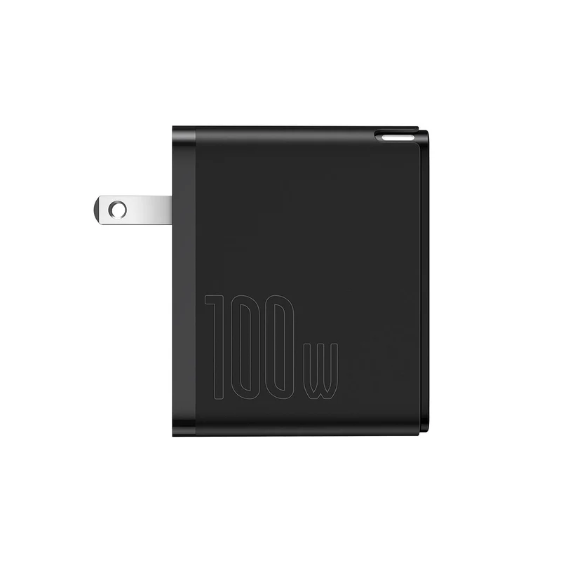Baseus GaN2 Fast Charger 1C 100W US Set (Black) (TZCCGAN-Z01)