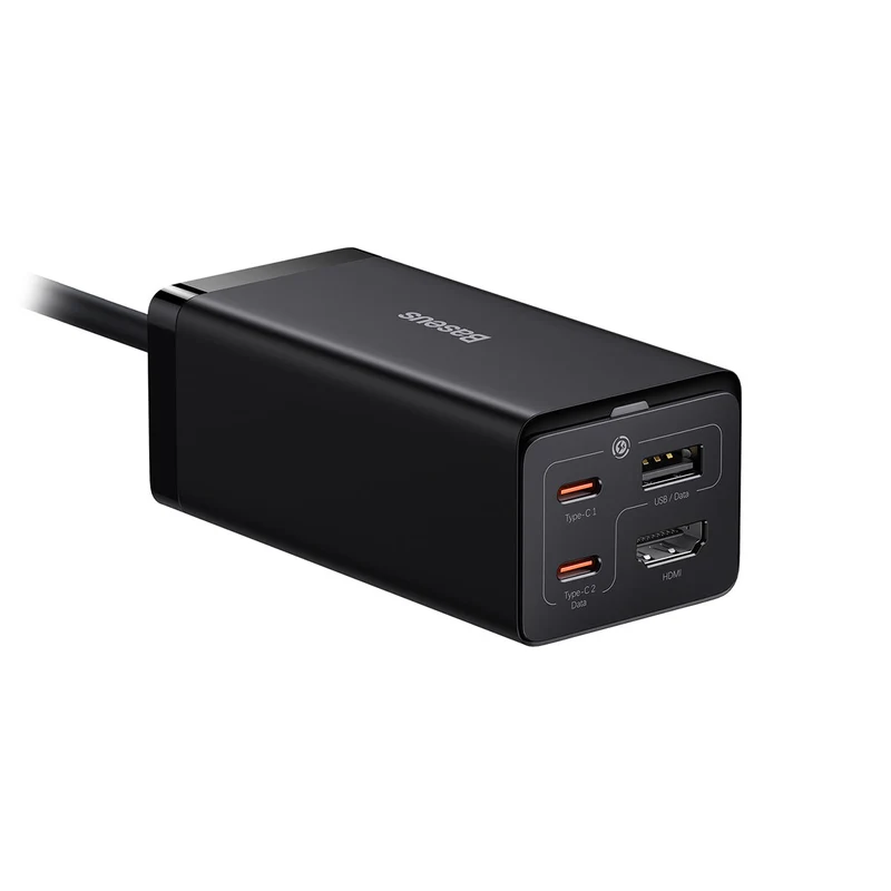 Baseus Gan5 Pro Desktop Fast Charger 1U+2C+HDMI 67W (Black) (CCGP110101)