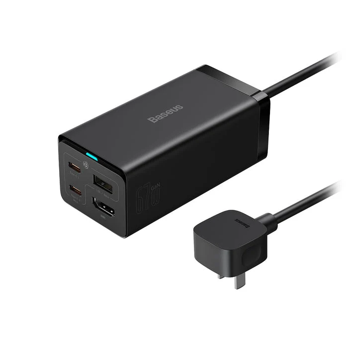 Baseus Gan5 Pro Desktop Fast Charger 1U+2C+HDMI 67W (Black) (CCGP110101)
