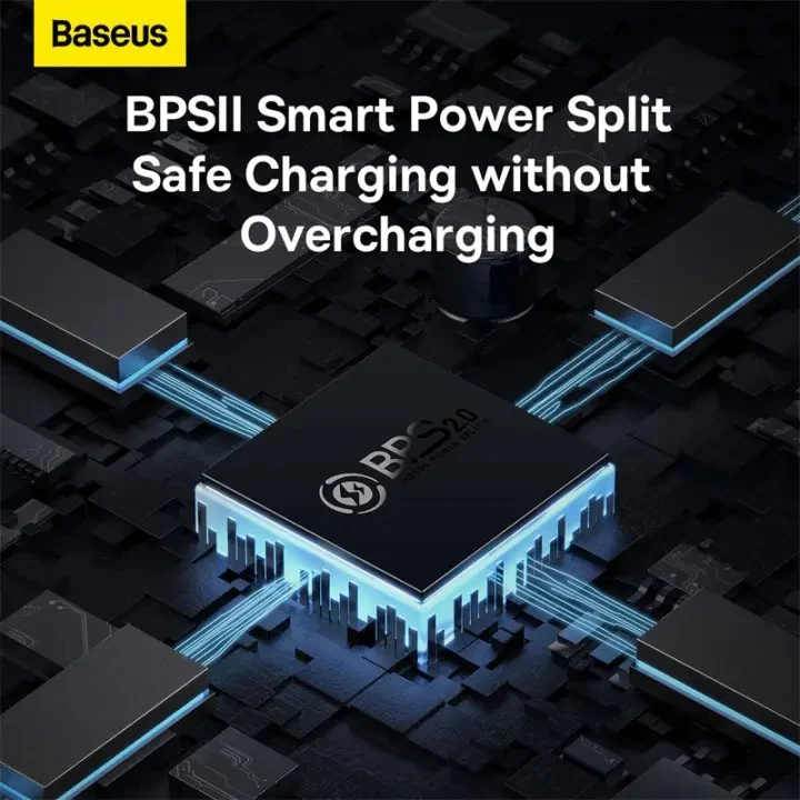 Baseus GaN5 Pro Fast Charger 2C+U 65W US (Black) (CCGP120101)
