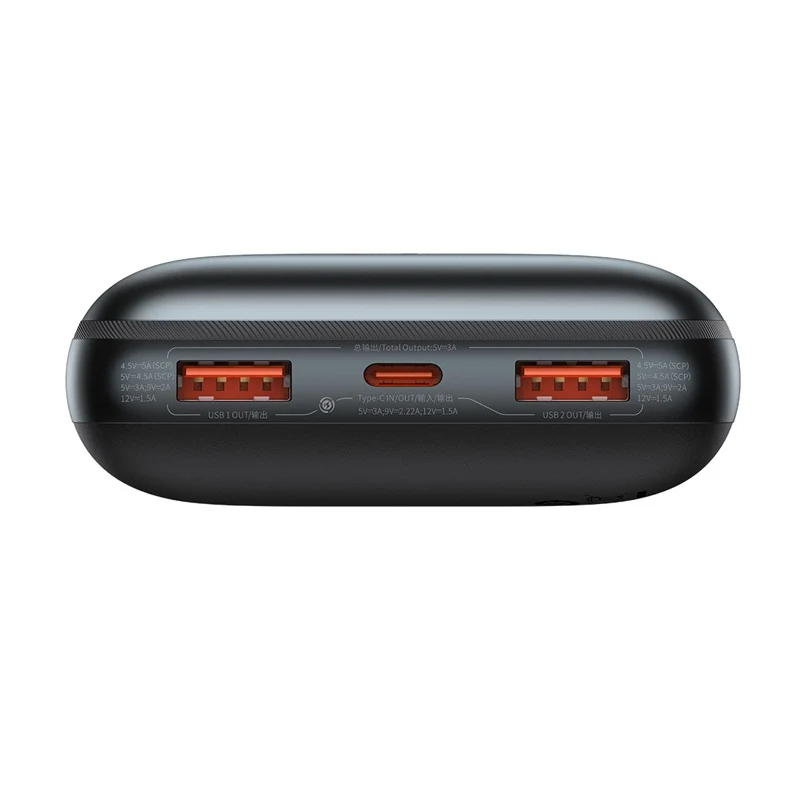 Baseus Bipow Pro Digital Display Fast Charge Power Bank 20000mAh 22.5W (Black) (PPBD040301)