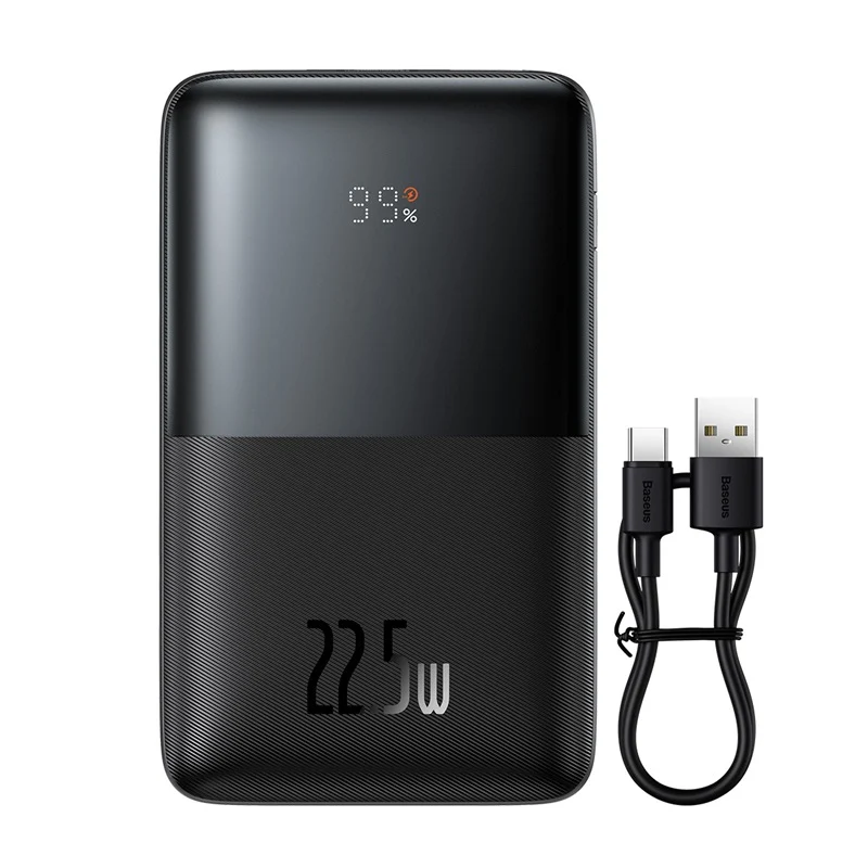 Baseus Bipow Pro Digital Display Fast Charge Power Bank 20000mAh 22.5W (Black) (PPBD040301)
