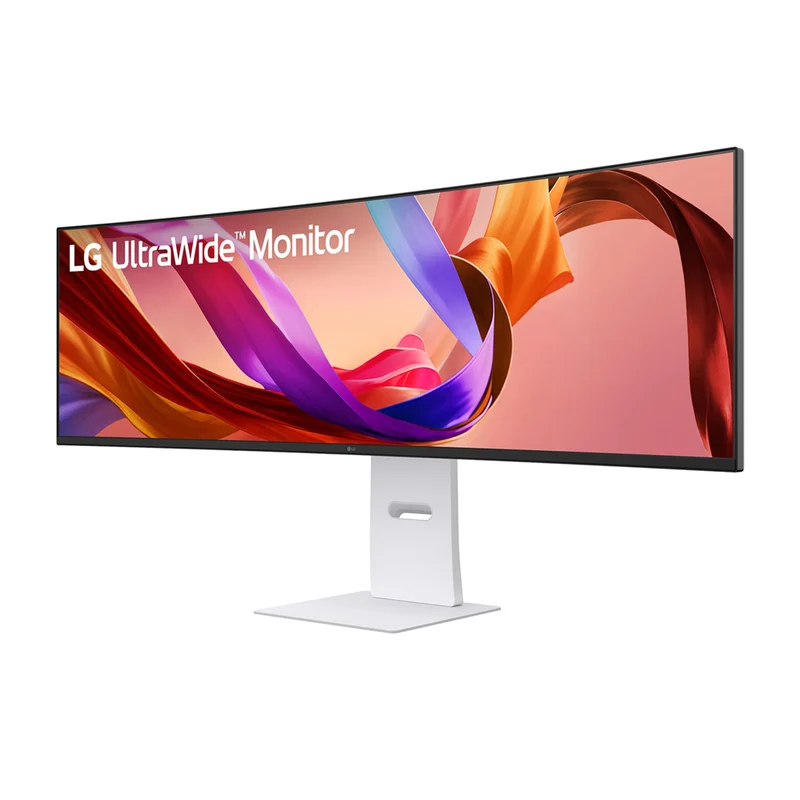 LG Ultrawide 49U950A-W 49" DUAL QHD (5120x1440) 144Hz 5ms (GtG at Faster) IPS Curved Nano Display Monitor With Tilt, Height, Swivel & Pivot Adjustment
