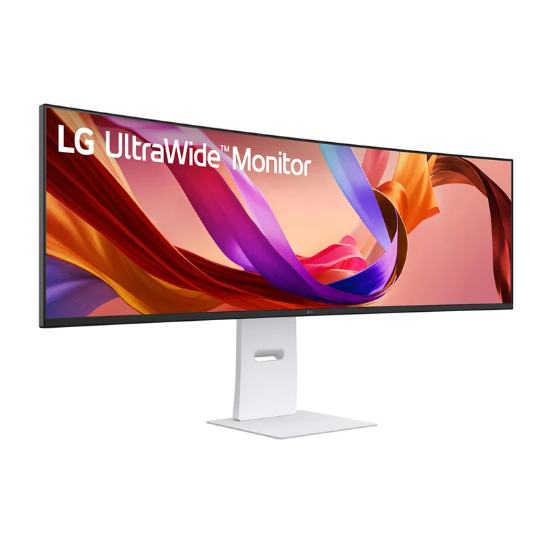 LG Ultrawide 49U950A-W 49" DUAL QHD (5120x1440) 144Hz 5ms (GtG at Faster) IPS Curved Nano Display Monitor With Tilt, Height, Swivel & Pivot Adjustment