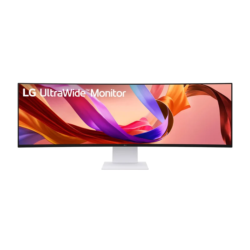 LG Ultrawide 49U950A-W 49" DUAL QHD (5120x1440) 144Hz 5ms (GtG at Faster) IPS Curved Nano Display Monitor With Tilt, Height, Swivel & Pivot Adjustment