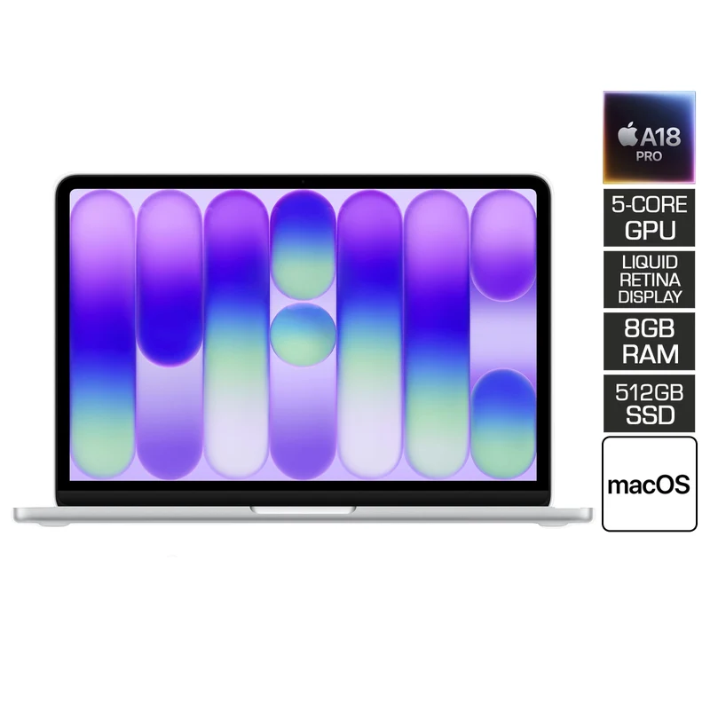 Apple MacBook Neo 13" 8GB+512GB A18 Pro Chip with 6-Core CPU & 5-Core GPU (Silver) (MHFC4PP/A)