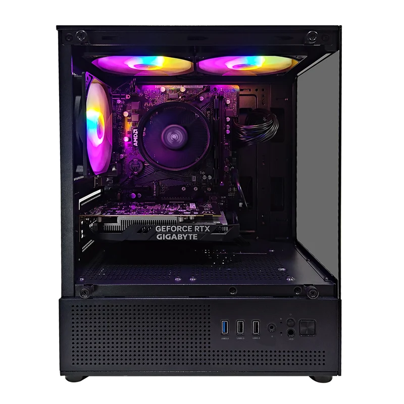 Alpha Juro Black Desktop Gaming PC | AMD Ryzen 5 5500 | 16GB RAM | 512GB SSD | RTX 3050 | Windows 11 Pro
