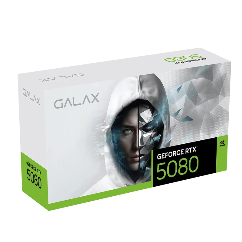 Galax GeForce RTX 5080 Ex Gamer 1-Click OC PCI-E 16GB GDDR7 Graphics Card (White) (58NZN6MDBZWH)