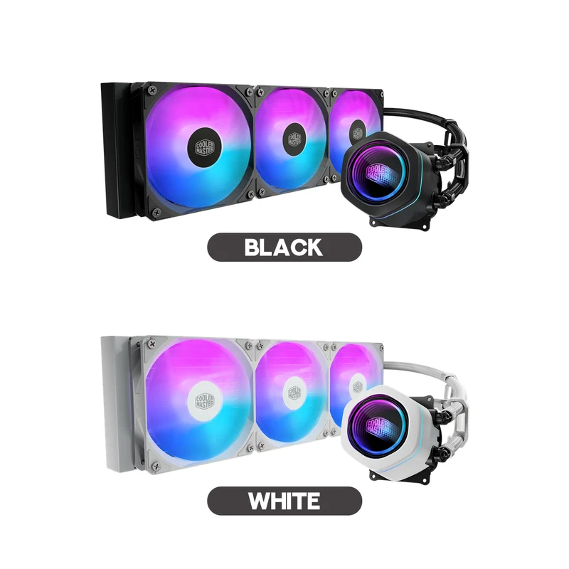 Cooler Master MasterLiquid Core Nex 360 ARGB Liquid CPU Cooler (Black, White)