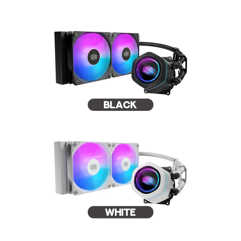 Cooler Master MasterLiquid Core Nex 240 ARGB Liquid CPU Cooler (Black, White)