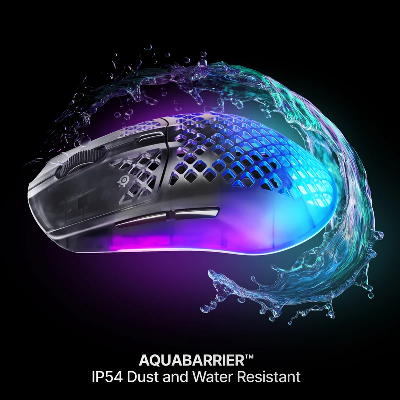 SteelSeries Aerox 3 Wireless Gen 2 4K Gaming Mouse (Ghost, Magenta Haze, Shadow)