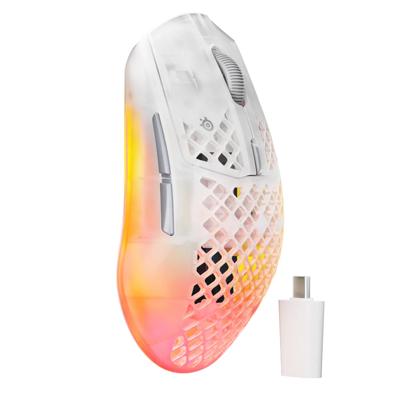 SteelSeries Aerox 3 Wireless Gen 2 4K Gaming Mouse (Ghost, Magenta Haze, Shadow)