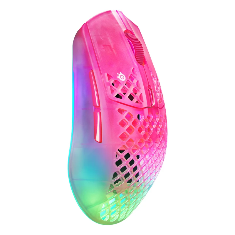 SteelSeries Aerox 3 Wireless Gen 2 4K Gaming Mouse (Ghost, Magenta Haze, Shadow)