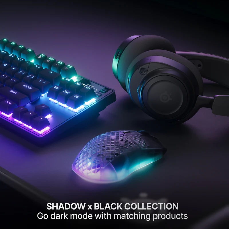 SteelSeries Aerox 3 Wireless Gen 2 4K Gaming Mouse (Ghost, Magenta Haze, Shadow)