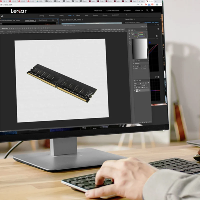 Lexar 8GB DDR4 3200MHz CL22 UDIMM Desktop Memory (LD4AU008G-R3200GSST)