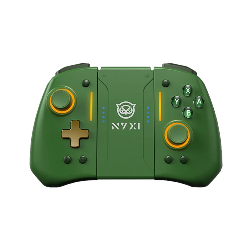 NYXI Hyperion Pro Style Wireless Joy-Pad for Nintendo Switch/Nintendo Switch Lite/Nintendo Switch OLED (White, Lawgreen)