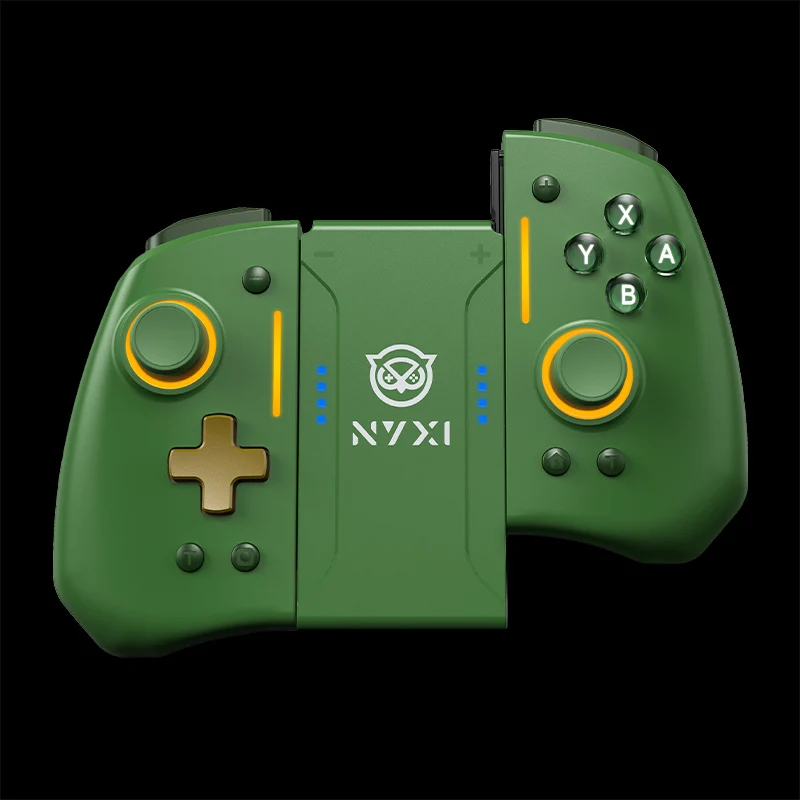 NYXI Hyperion Pro Style Wireless Joy-Pad for Nintendo Switch/Nintendo Switch Lite/Nintendo Switch OLED (White, Lawgreen)
