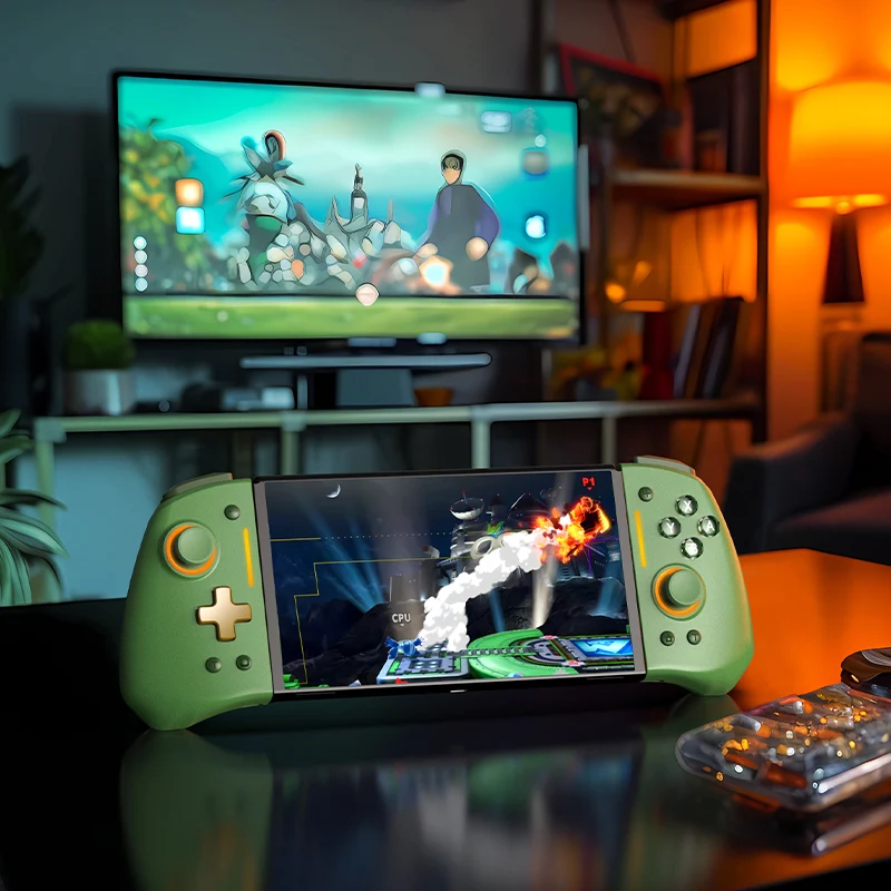 NYXI Hyperion Pro Style Wireless Joy-Pad for Nintendo Switch/Nintendo Switch Lite/Nintendo Switch OLED (White, Lawgreen)