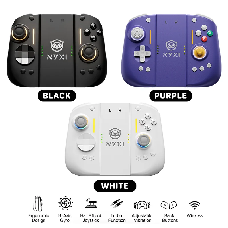 NYXI Hyperion 3 Wireless JoyPad for Nintendo Switch 2 (Black, Purple, White) (NJ22, NJ22WH, NJ22PU)