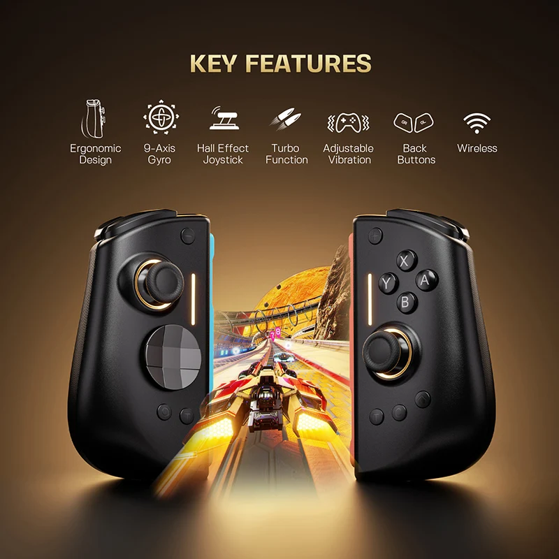 NYXI Hyperion 3 Wireless JoyPad for Nintendo Switch 2 (Black, Purple, White) (NJ22, NJ22WH, NJ22PU)