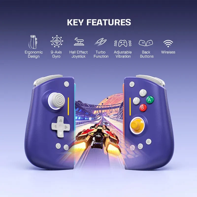 NYXI Hyperion 3 Wireless JoyPad for Nintendo Switch 2 (Black, Purple, White) (NJ22, NJ22WH, NJ22PU)