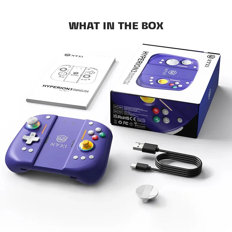 NYXI Hyperion 3 Wireless JoyPad for Nintendo Switch 2 (Black, Purple, White) (NJ22, NJ22WH, NJ22PU)