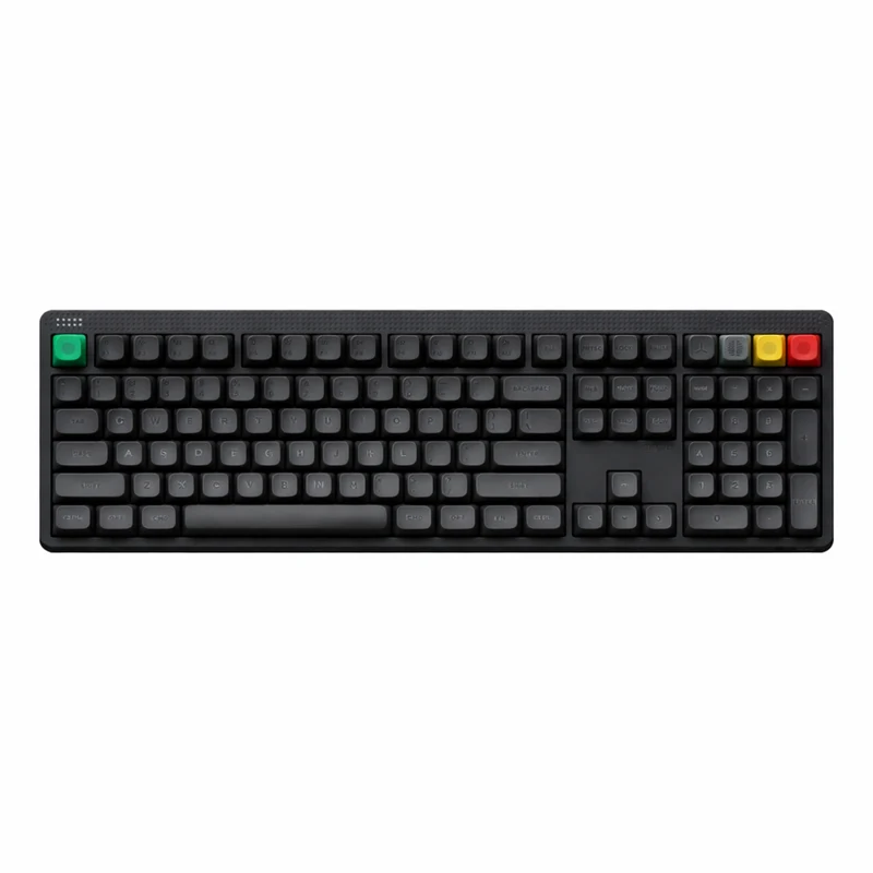 NuPhy Node100 High-Profile Hot-Swappable Full-Size Wireless Mechanical Keyboard (Ink Gray) (Blush Max Switch)