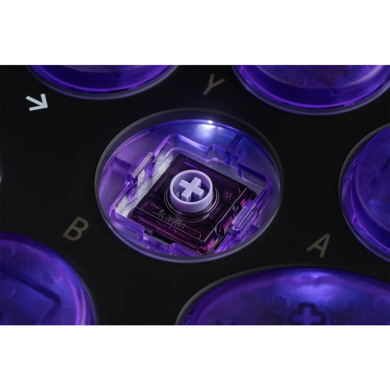 8Bitdo Arcade Controller for Nintendo Switch / Windows (Transparent Purple) (80FG)