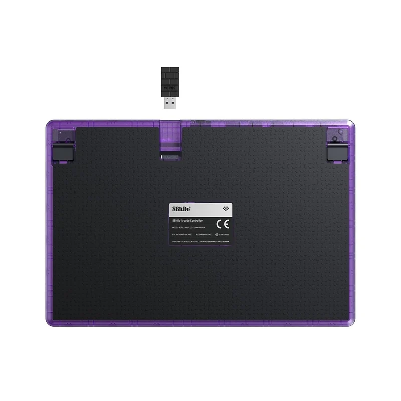 8Bitdo Arcade Controller for Nintendo Switch / Windows (Transparent Purple) (80FG)