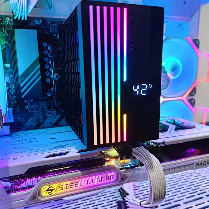 Aurora Spectra White Desktop Gaming PC | AMD Ryzen 7 7700 | 16GB RAM | 1TB SSD | RX 9060 XT | Windows 11 Pro