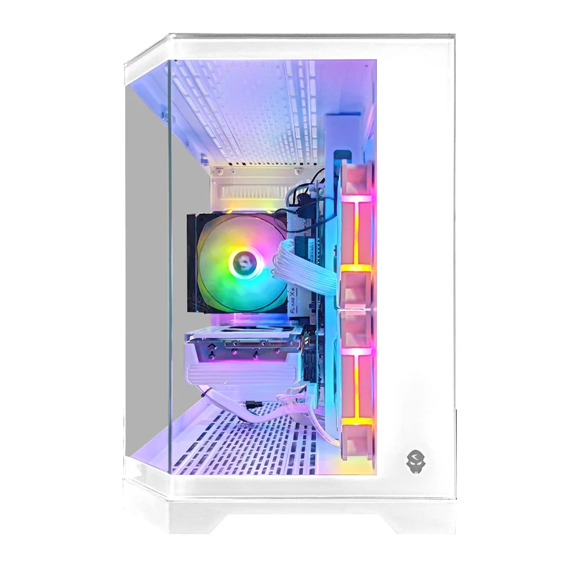 Aurora Spectra White Desktop Gaming PC | AMD Ryzen 7 7700 | 16GB RAM | 1TB SSD | RX 9060 XT | Windows 11 Pro