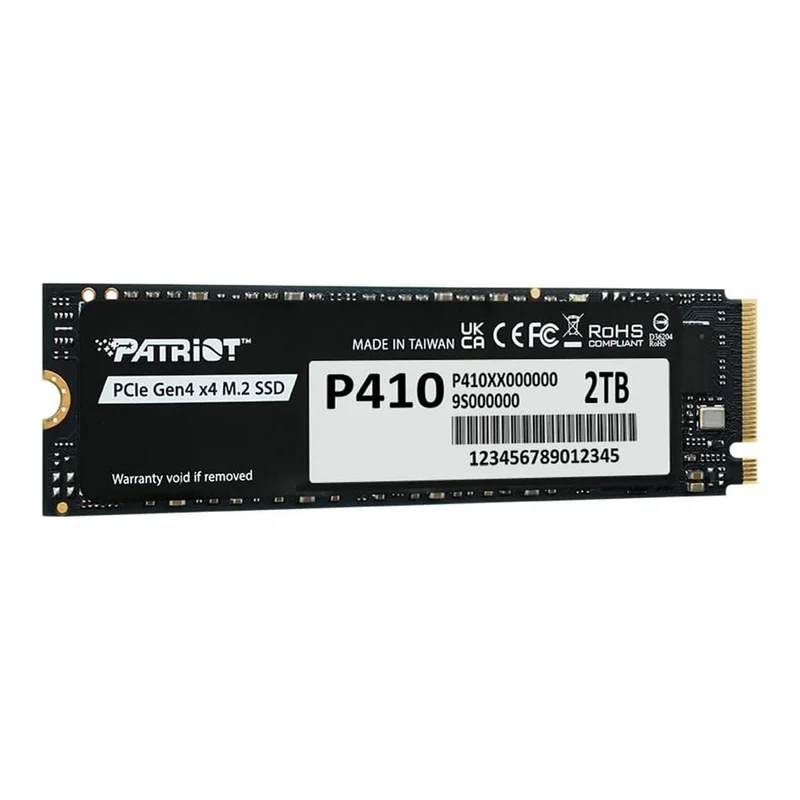 Patriot P410 2TB PCIe Gen4 x4 M.2 2280 5000MB/s Read/ 4500MB/s Write SSD (P410P2TBM28H)