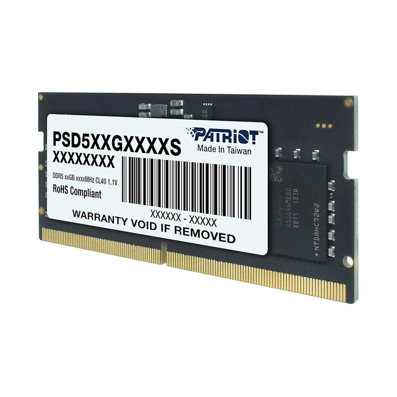 Patriot Signature Line 16GB (1x16GB) DDR5 5600MT/s CL46 SODIMM Memory (PSD516G560081S)