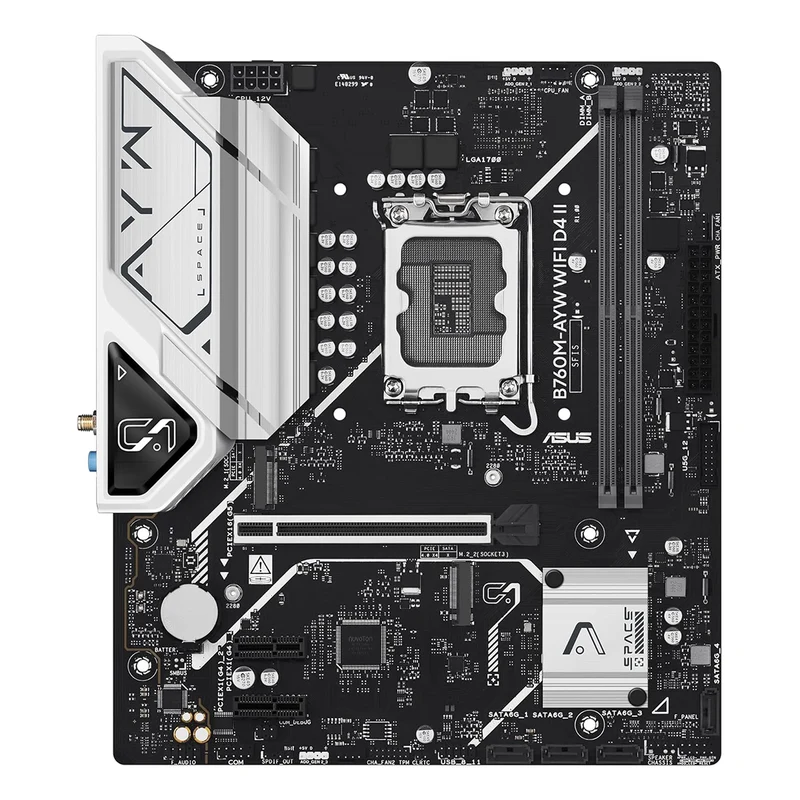 ASUS B760M-AYW WiFi DDR4 Intel Motherboard
