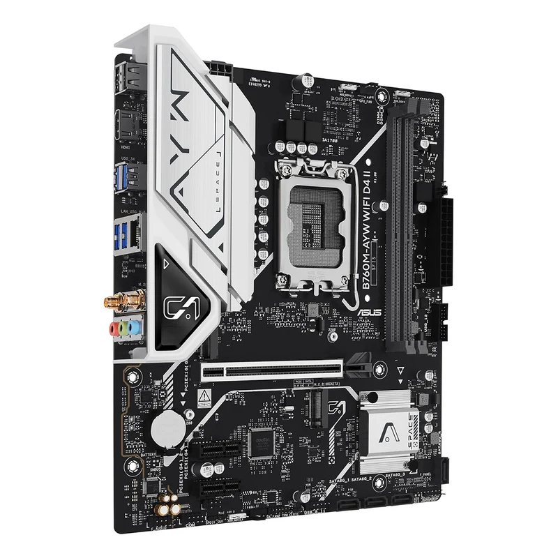 ASUS B760M-AYW WiFi DDR4 Intel Motherboard