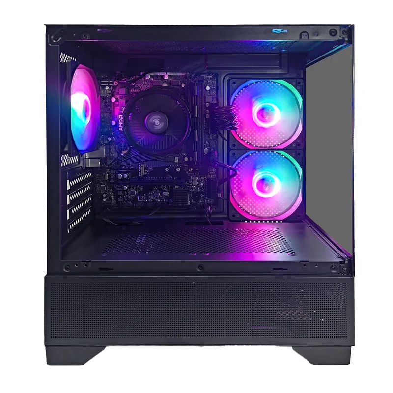 Alpha Lite Xion Black Desktop Gaming PC | AMD Ryzen 5 3400G | 16GB RAM | 512GB SSD | Integrated GPU | Windows 11 Pro
