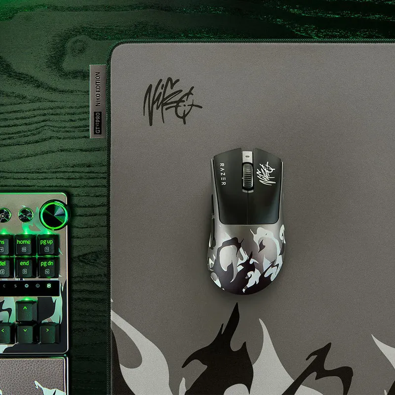 Razer DeathAdder V4 Pro Ultra-lightweight Ergonomic Wireless Esports Gaming Mouse with Razer Optical Scroll Wheel (NiKo Ed.)