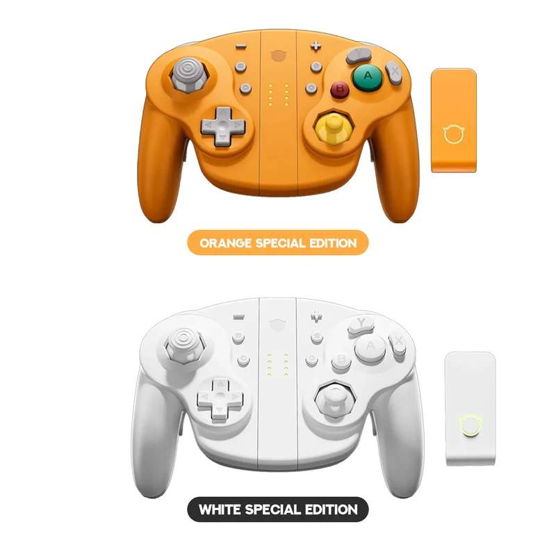 NYXI Wizard 2 TMR Joy-Pad for Nintendo Switch/NGC/Wii/PC (White Special Edition, Orange Special Edition) (NJ10WH, NJ10OR)