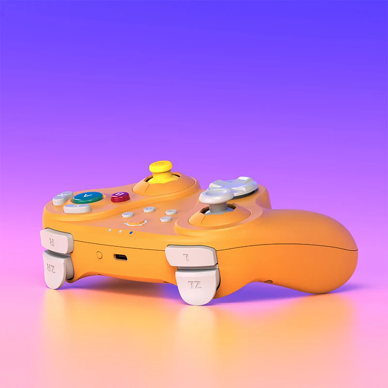 NYXI Warrior Bluetooth Controller for NGC/Nintendo Switch/Wii/Windows (Black Style, Spice Orange, Purple Style)