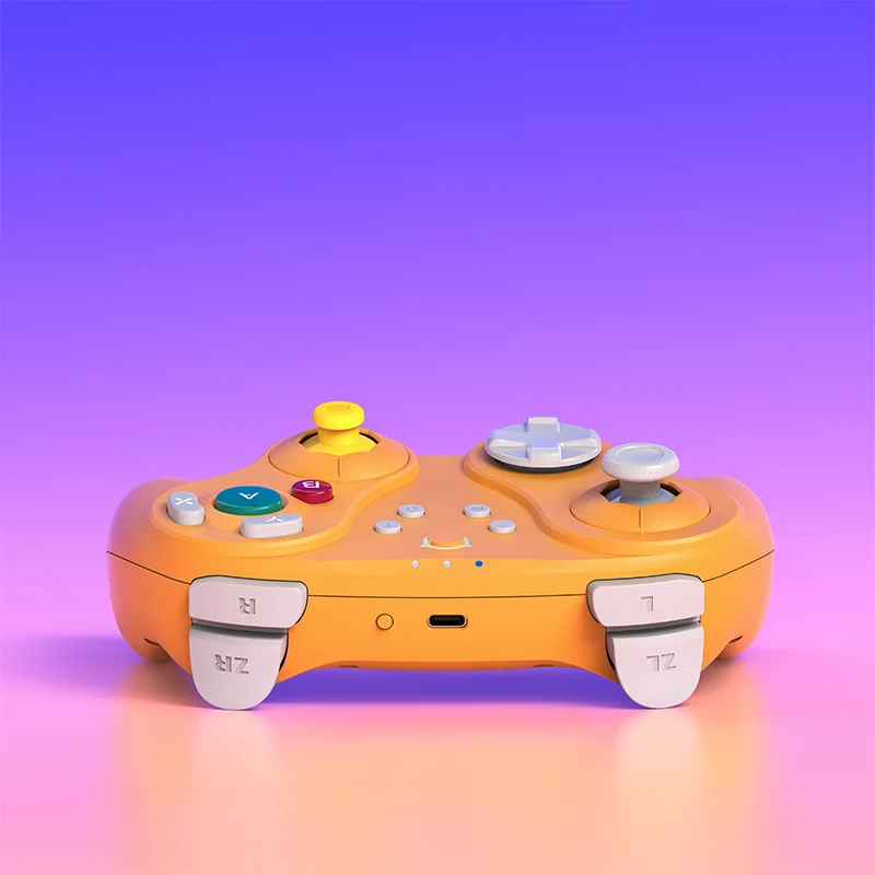 NYXI Warrior Bluetooth Controller for NGC/Nintendo Switch/Wii/Windows (Black Style, Spice Orange, Purple Style)