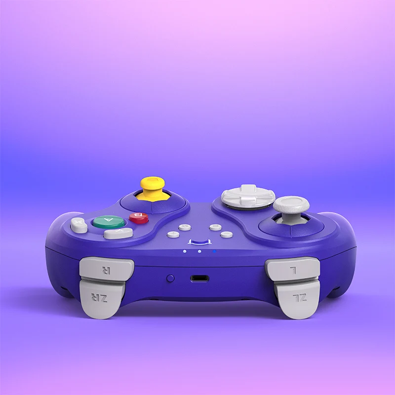 NYXI Warrior Bluetooth Controller for NGC/Nintendo Switch/Wii/Windows (Black Style, Spice Orange, Purple Style)