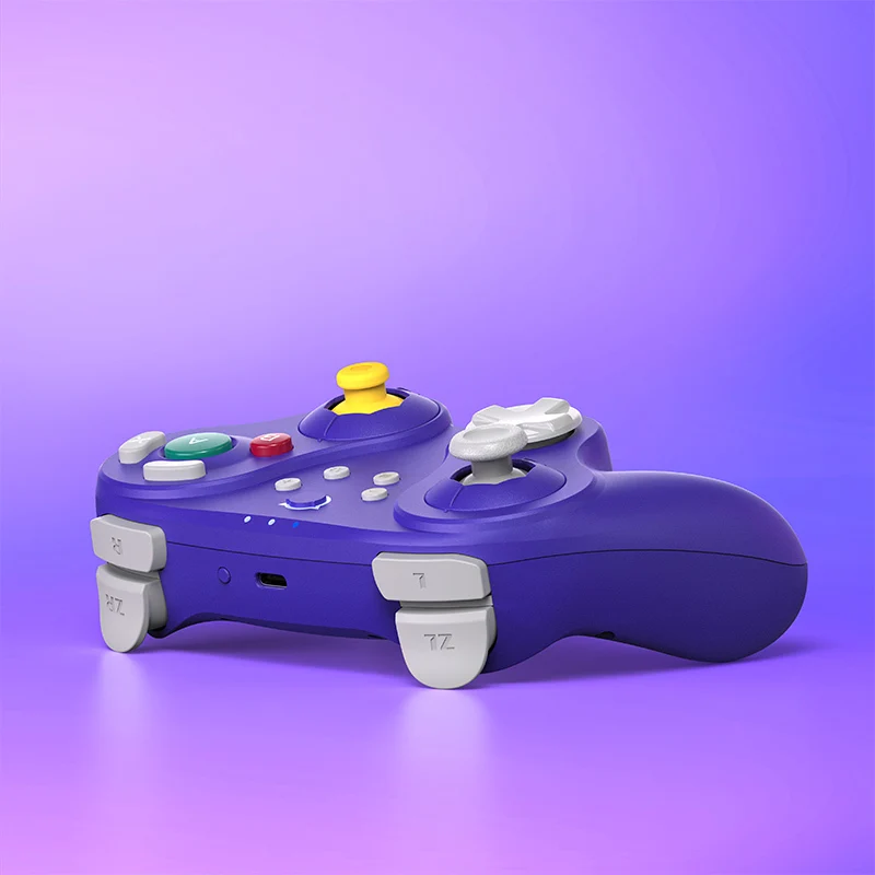 NYXI Warrior Bluetooth Controller for NGC/Nintendo Switch/Wii/Windows (Black Style, Spice Orange, Purple Style)