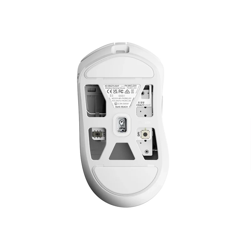 Pulsar X3 CrazyLight 8K Polling Rate eSports Gaming Mouse Size 2 (Jet Black, Uyuni White, Desert)