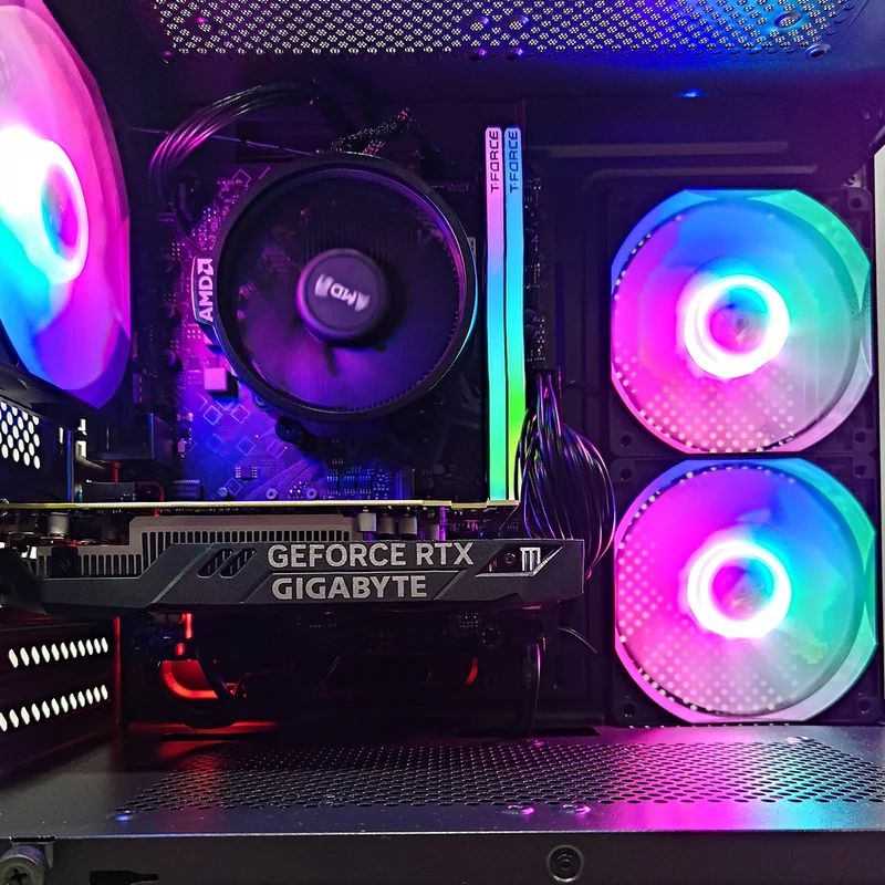 Alpha Eris TG Desktop Black Gaming PC | AMD Ryzen 5 5500 | 16GB RAM | 512GB SSD | RTX 3050 | Windows 11 Pro