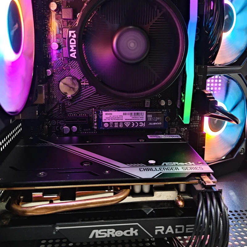 Alpha Apollo A275 Black Desktop Gaming PC | AMD Ryzen 5 5600XT | 8GB RAM | 500GB SSD | RX 6600 XT | Windows 11 Pro