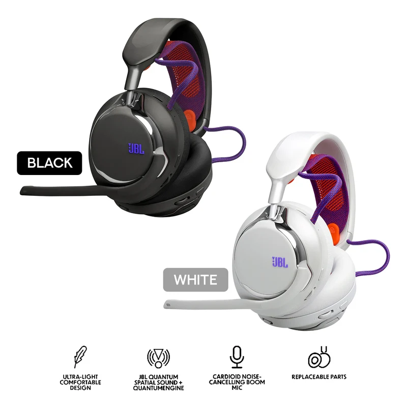 JBL Quantum 950 Wireless Gaming Headset (Black, White)