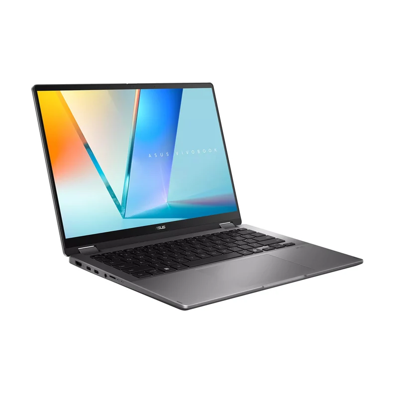 ASUS Vivobook 14 Flip TP3407SA-SG167WSM Laptop (Matte Gray) | 14" WUXGA (1920x1200) OLED | Core Ultra 5 226V | 16GB RAM | 512GB SSD | Intel Arc Graphics | Windows 11 Home | MS Office Home 2024 + MS 365 Basic + ASUS AP4600 Backpack